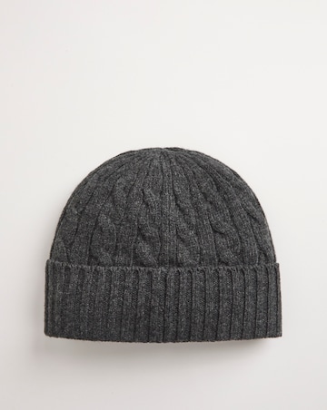 Polo Ralph Lauren Grey Cable Knit Merino Beanie