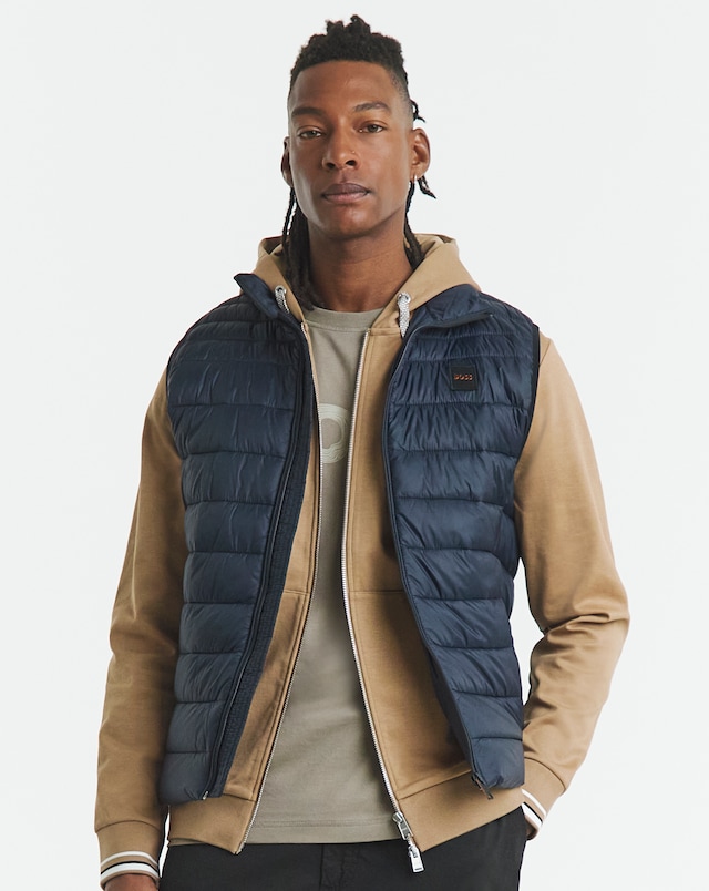 BOSS Padded Lightweight Gilet - Navy