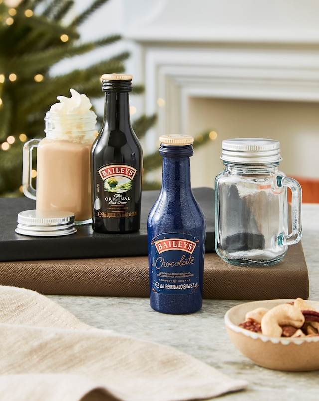 Festive Baileys with Dinkies Glasses