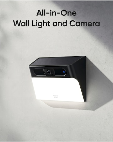 Eufy Outdoor Solar Panel Wall Light 2K No Fee Camera