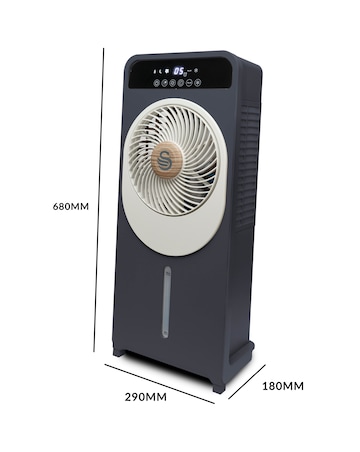 Swan 5L Grey Digital 2-in-1 Air Cooler