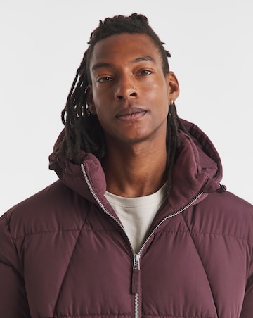 Burgundy Puffer Jacket