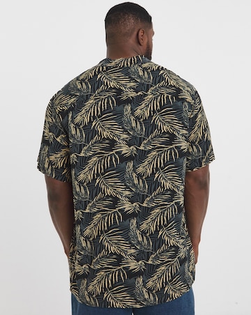 Jack & Jones Jeff Print Resort Shirt - Black