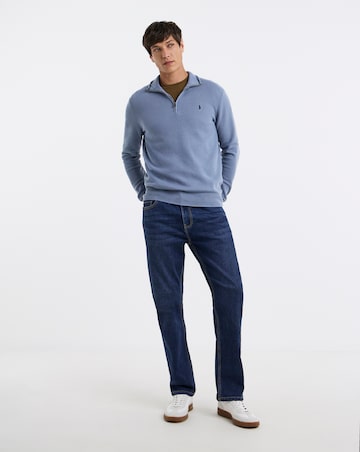 Polo Ralph Lauren Cotton 1/4 Zip Jumper - Blue