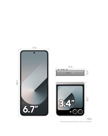 Samsung Galaxy Z Flip6 256GB 5G - Silver Shadow - Galaxy AI