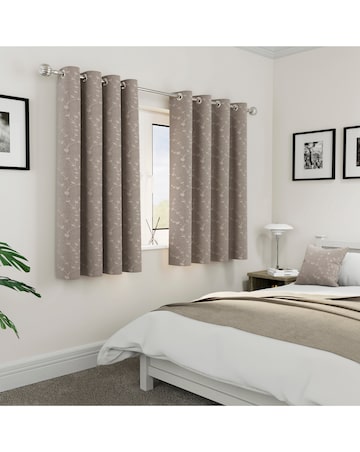 Tivoli Thermal Blackout Embroidered Eyelet Curtains