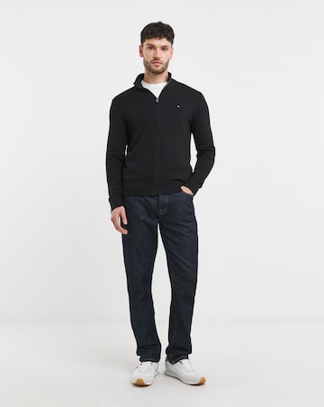 Tommy Hilfiger Cotton Cashmere Zip Through Cardigan