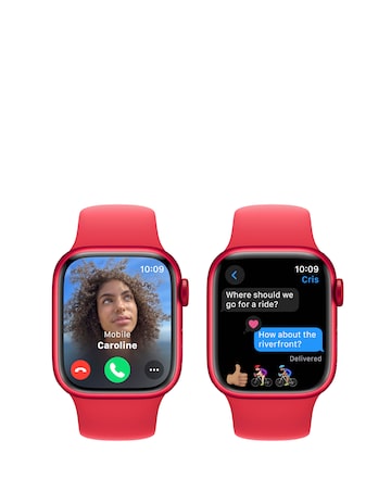 Apple Watch Series 9 GPS 41mm (PRODUCT)RED Aluminium Case with Sport Band - S/M
