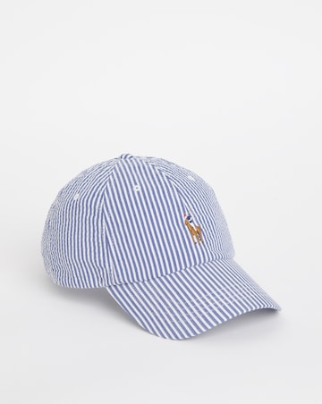 Polo Ralph Lauren Stripe Seersucker Cap - Blue/White