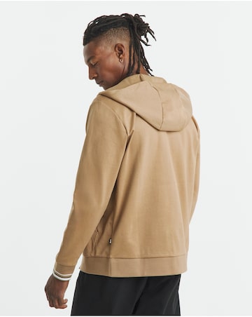 BOSS Zip Through Hoodie - Camel
