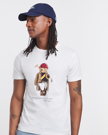 Polo Ralph Lauren Short Sleve Bear Print T-Shirt - White
