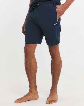 Boss Mix & Match Logo Lounge Short in Navy
