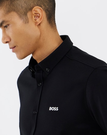 BOSS Short Sleeve Stretch Motion Shirt - Black