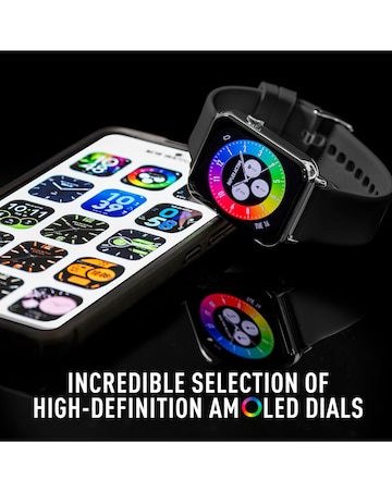 Reflex Active Series 30 AMOLED Calling Smart Watch - Black