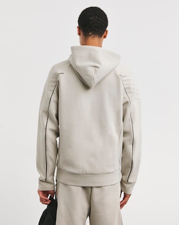 BOSS Light Beige Classic Full Zip Hoodie