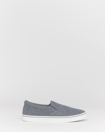 Basic Lace Up Canvas Pump Wide Fit