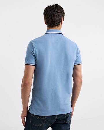 Polo Ralph Lauren Short Sleeve Tipped Polo -Blue