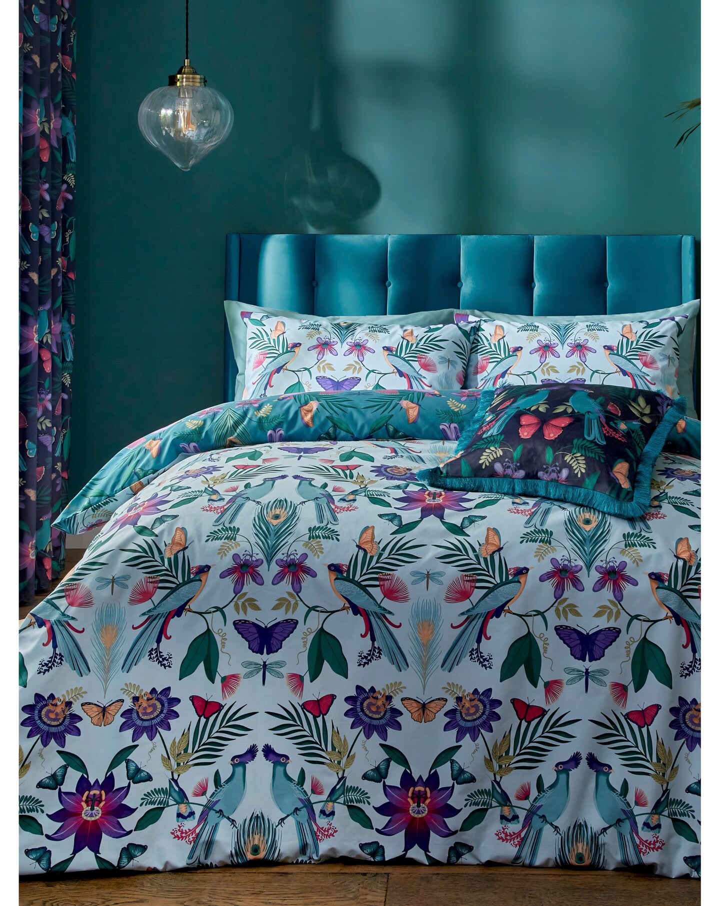 Catherine Lansfield Mya Tropical Birds Duvet Set