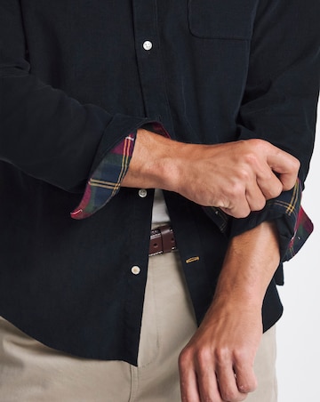Barbour Ramsey Tailored Cord Shirt - Navy