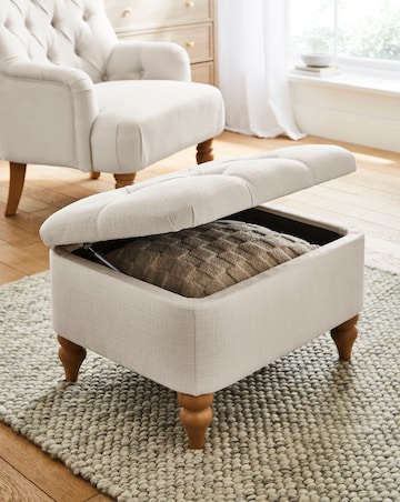 Julipa Mae Fabric Storage Ottoman