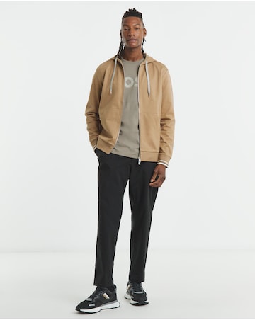 BOSS Zip Through Hoodie - Camel