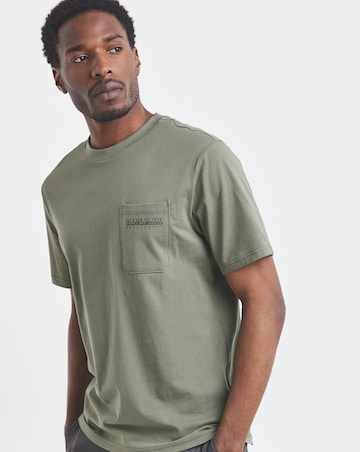 Napapijri Fanes Back Graphic T-Shirt - Green