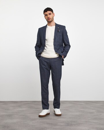 Seb Blue Check Suit Jacket