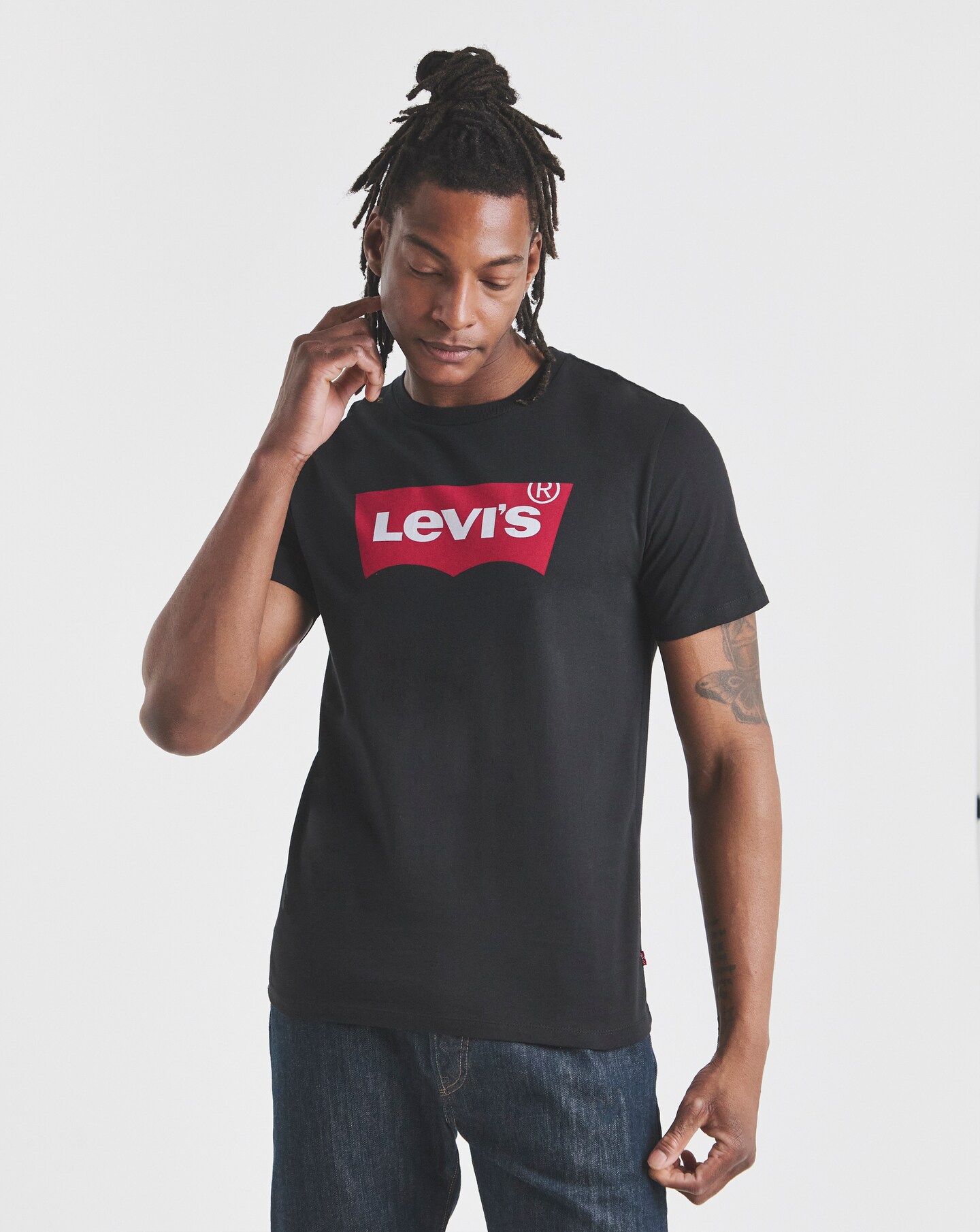 T-shirt Levi's Homme – Noir – Taille M – Manches Courtes – Occasion – Très Bon état