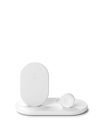 Belkin BoostCharge 3-in-1 Wireless Charger for Apple Devices - White