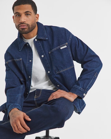 Calvin Klein Jeans Relaxed Fit Jacket - Dark Denim
