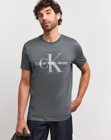 Calvin Klein Jeans Large Logo Grey T-shirt