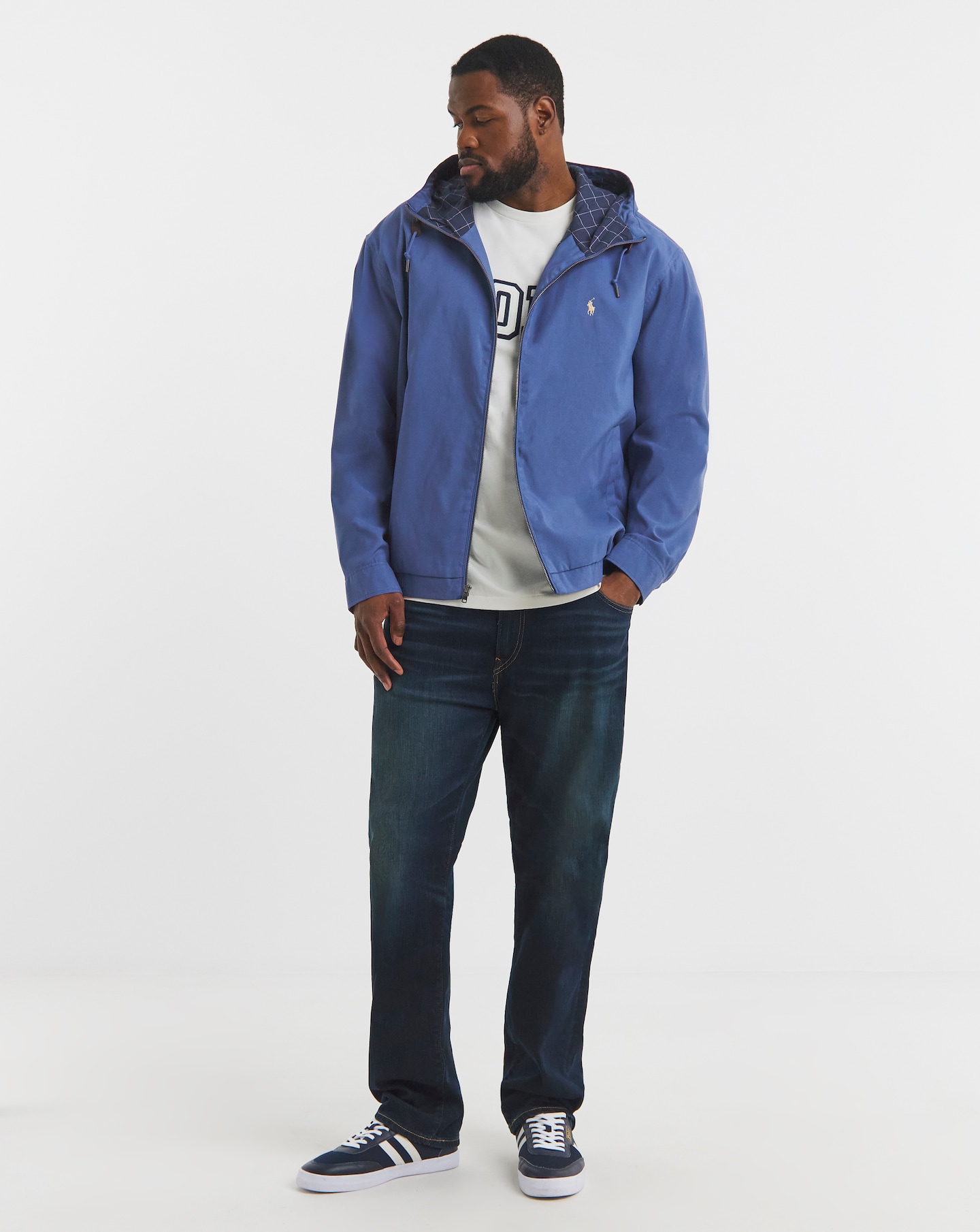 Polo Ralph Lauren Lightweight Hooded Jacket - Royal Blue | Jacamo