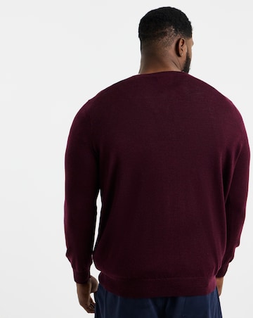Polo Ralph Lauren Merino Wool Crew Jumper -Wine