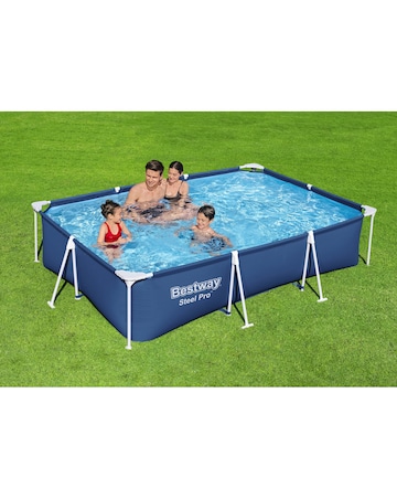 Bestway 9ft 10in Steel Pro Rectangular Pool Set