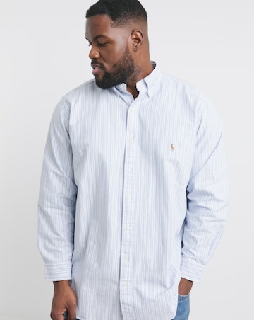 Polo Ralph Lauren Blue Striped Classic Oxford Shirt