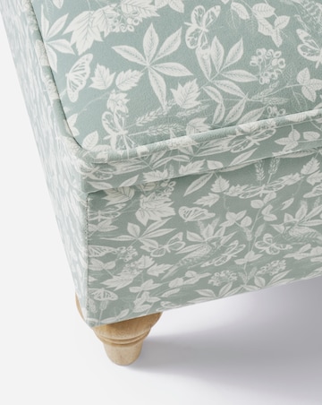 Naomi Floral Storage Footstool
