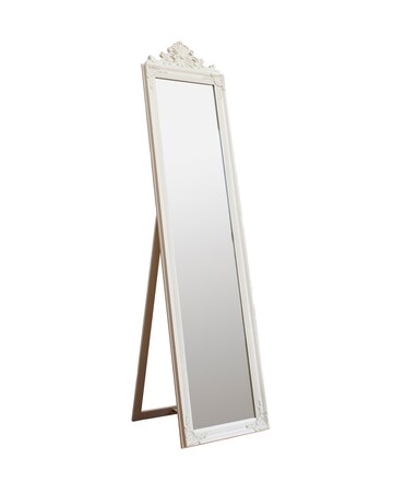 Gallery Lambeth Wood Cheval Mirror White
