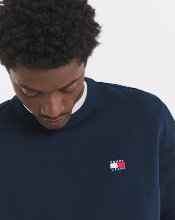 Tommy Jeans Badge Crew Sweatshirt - Navy