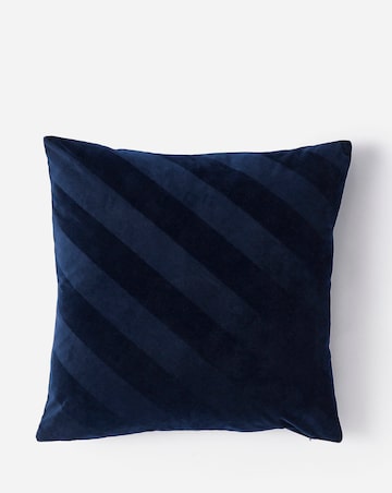 Striped Velvet Cushion