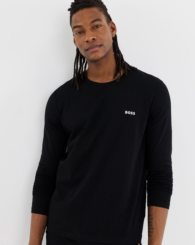 Boss Mix & Match Long Sleeve Lounge T-Shirt - Black