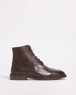 Hi Shine Leather Formal Boot Wide