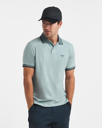 Barbour Short Sleeve Cornsay Jersey Polo Shirt - Slate