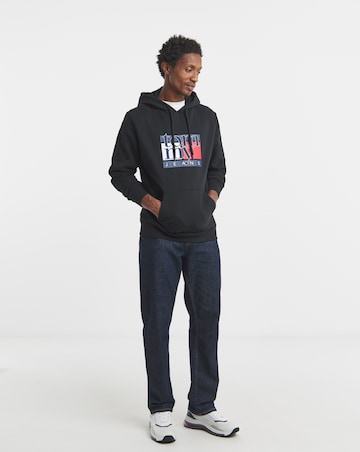 Tommy Jeans Flag Graphic Hoodie - Black