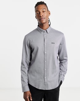 BOSS Long Sleeve Motion Printed Shirt - Purple