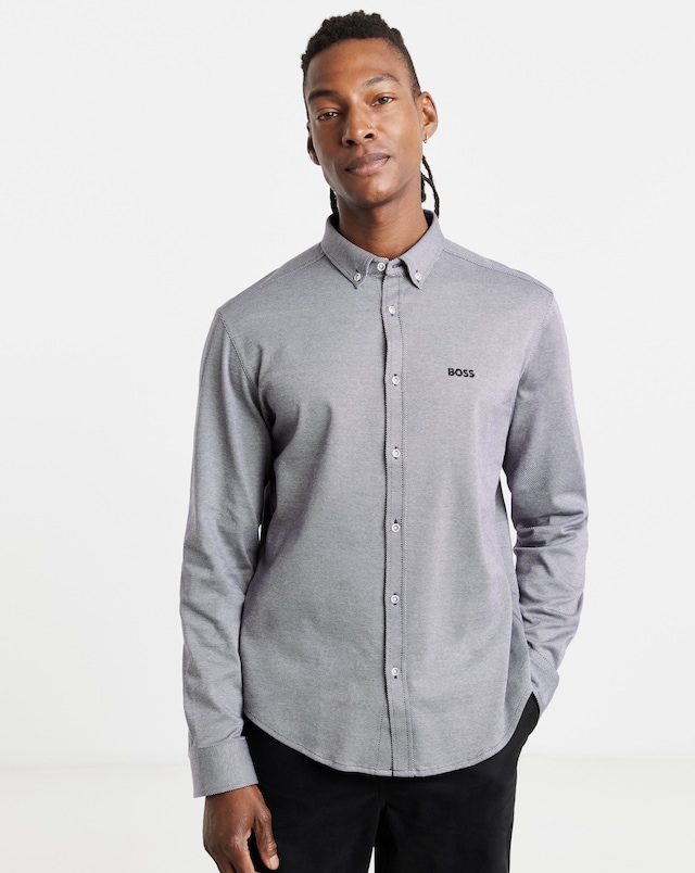 BOSS Long Sleeve Motion Printed Shirt - Purple