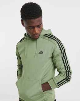 adidas 3 Stripes Fleece Hoodie