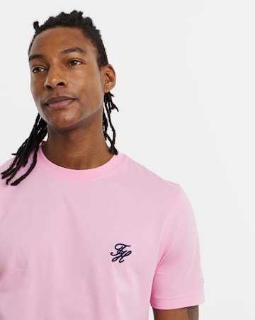Tommy Hilfiger Short Sleeve Script T-Shirt - Pink