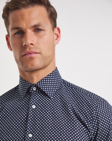 BOSS Regular Fit Printed Formal Shirt