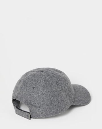 BOSS Wool Logo Cap - Charcoal