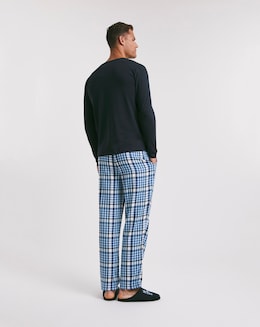 Tommy Hilfiger Navy Flannel Pyjama &amp; Slipper Set